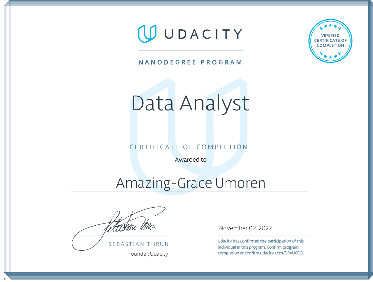 Certification